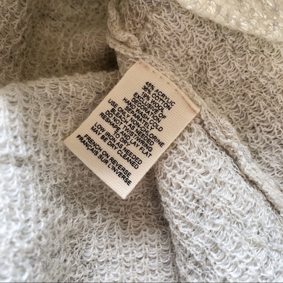 Anthropologie Moth Cream Off-Shoulder Pleat Dress - Picture 8 of 8